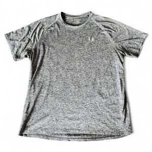 Under Armour Men's Heathered Gray Short Sleeve Tech Tee XXL